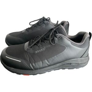 BRUNT Rivas Low Comp Toe Work Shoes Mens 13 Black Gray Waterproof Slip Resist